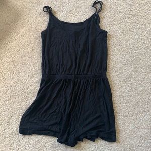 black simple romper